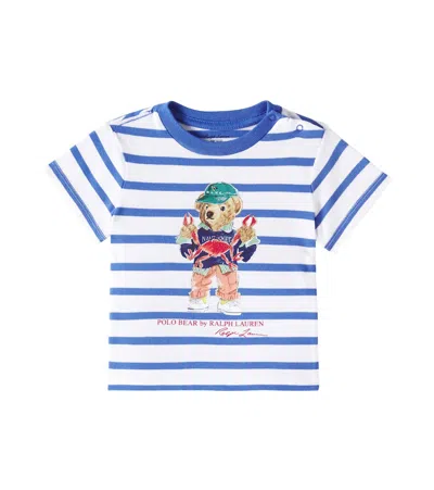 Polo Ralph Lauren Baby Polo Bear Cotton Jersey T-shirt In Sp25 Scttsdle Blue/white Bear