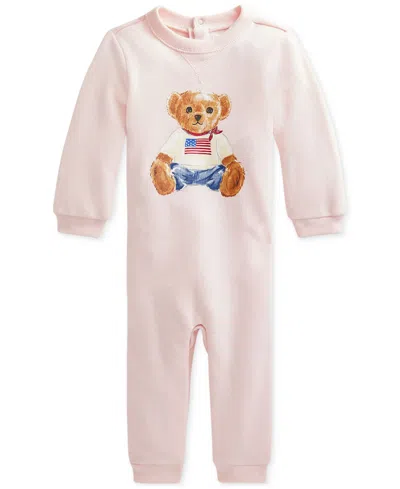 POLO RALPH LAUREN BABY POLO BEAR LIGHTWEIGHT FLEECE ONE-PIECE