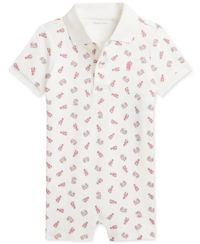 Polo Ralph Lauren Baby Printed Cotton Shortall In Multi