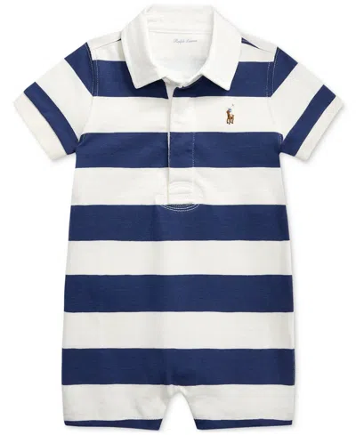 Polo Ralph Lauren Baby Rugby Stripe Shortall In Multi