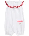 Polo Ralph Lauren Baby Sailor One-piece Romper In White