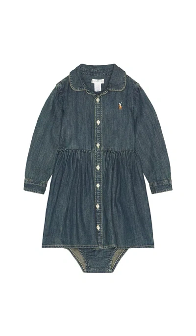 Polo Ralph Lauren Shirt-kleid Denim In Blue