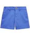Polo Ralph Lauren Baby Stretch Twill Shorts In Blue
