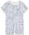 Polo Ralph Lauren Baby Striped Jersey Shortall In Blue