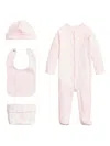 Polo Ralph Lauren Babywear Set In Pink