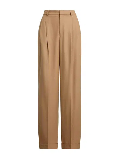 Polo Ralph Lauren Bacall Trousers In Brown