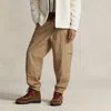 Polo Ralph Lauren Baggy Fit Reverse-sateen Cargo Trouser In Tan
