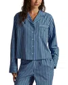 Polo Ralph Lauren Bailey Striped Pajama Set In Blue