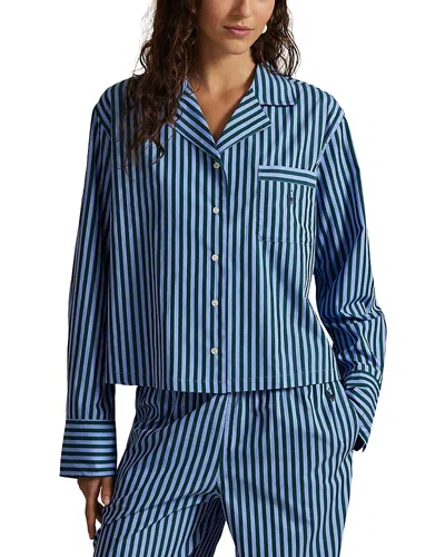 Polo Ralph Lauren Bailey Striped Pajama Set In Blue