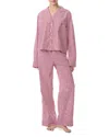 Polo Ralph Lauren Bailey Striped Pajama Set In Pink