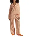Polo Ralph Lauren Bailey Striped Pajama Set In Tangerine
