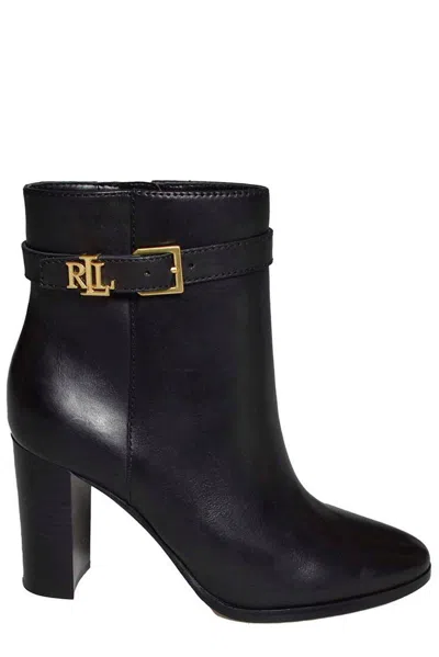 Polo Ralph Lauren Bailey Zipped Boots In Black
