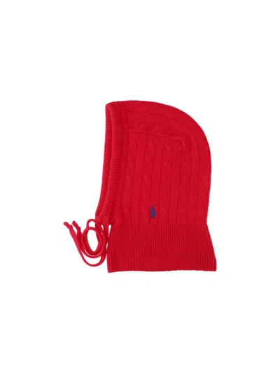 Polo Ralph Lauren Balaclava Logo In Red