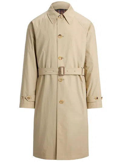 Polo Ralph Lauren Balmacaan Trench Coat In Neutral