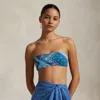 Polo Ralph Lauren Bandanna-print Bandeau Bikini Top In Multi