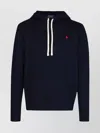 Polo Ralph Lauren Zip-up Hooded Sweatshirt In Cotton-polyester Blend In Blue