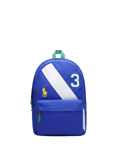 Polo Ralph Lauren Kids' Banner-striped Backpack In Blue