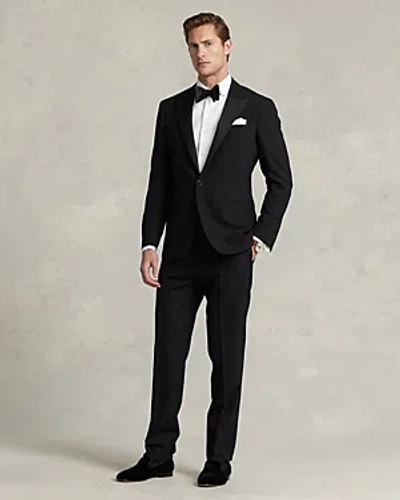 Polo Ralph Lauren Barathea Peak Lapel Slim Fit Tuxedo In Black