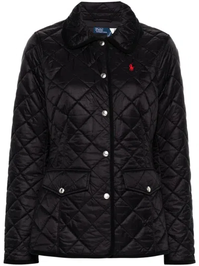 Polo Ralph Lauren Quilted Barn Jacket In Polo Black