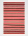 Polo Ralph Lauren Barragan Stripe Hand Woven Rug In Blaze