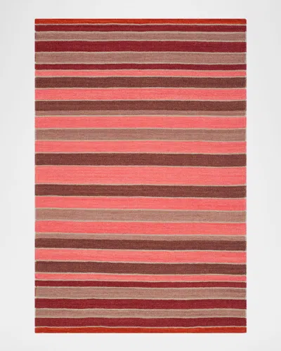 Polo Ralph Lauren Barragan Stripe Hand Woven Rug In Blaze