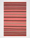 Polo Ralph Lauren Barragan Stripe Hand Woven Rug In Blaze