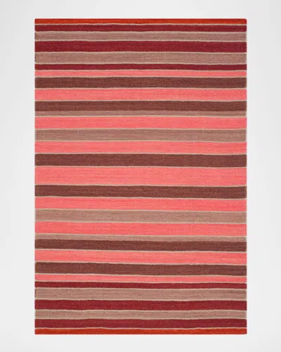 Polo Ralph Lauren Barragan Stripe Hand Woven Rug In Blaze