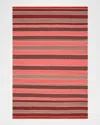 Polo Ralph Lauren Barragan Stripe Hand Woven Rug In Blaze
