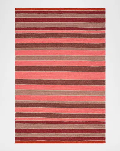 Polo Ralph Lauren Barragan Stripe Hand Woven Rug In Blaze