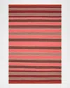 Polo Ralph Lauren Barragan Stripe Hand Woven Rug In Blaze