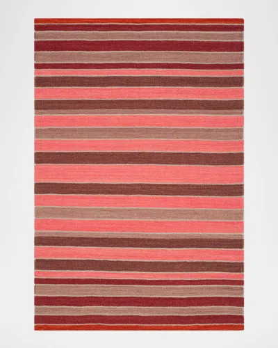 Polo Ralph Lauren Barragan Stripe Hand Woven Rug In Blaze