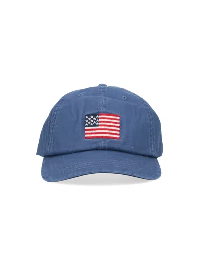 Polo Ralph Lauren Baseball Cap "bandiera" In Blue