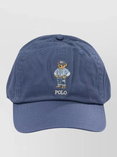 Polo Ralph Lauren Baseball Cap Curved Brim Eyelet Vents In Black