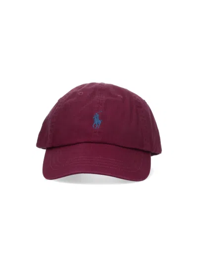 Polo Ralph Lauren Baseball Cap Logo In Pink