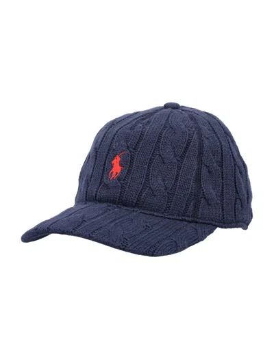 POLO RALPH LAUREN POLO RALPH LAUREN BASEBALL CAP WOOL CABLE