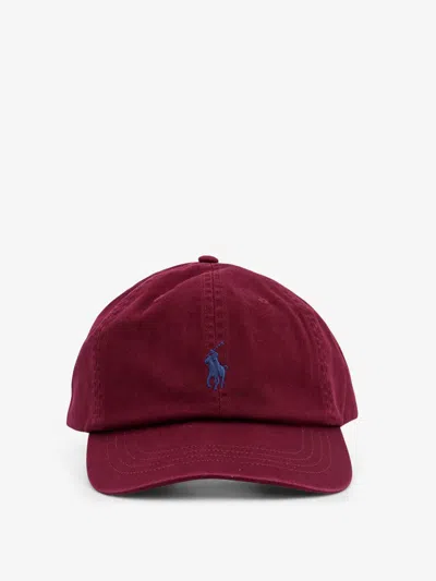 Polo Ralph Lauren Baseball Cotton Hat In Red