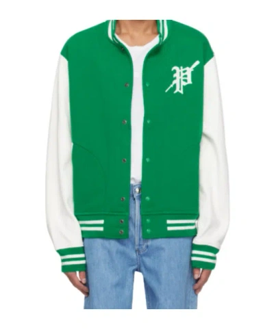Polo Ralph Lauren Baseball Jacket In Green