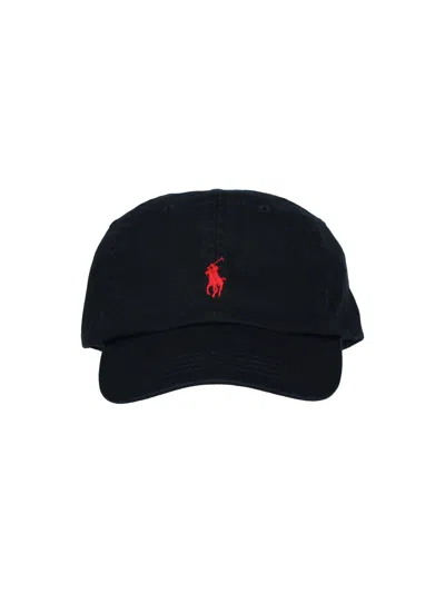 Polo Ralph Lauren Baseball Logo Cap In Black