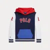 Polo Ralph Lauren Big Boys Baseball-logo Double-knit Hoodie In Refined Navy Multi
