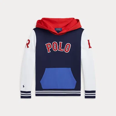 POLO RALPH LAUREN BASEBALL-LOGO DOUBLE-KNIT HOODIE