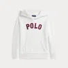 Polo Ralph Lauren Big Boys Baseball Logo Fleece Hoodie In Paper White