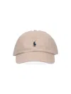 Polo Ralph Lauren Beige Cotton Hat With Logo In Beige