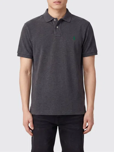 Polo Ralph Lauren Polo Shirt Men Color Grey In Black