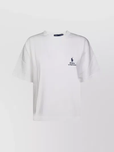 Polo Ralph Lauren Basic Crew Neck Short Sleeve T-shirt In White