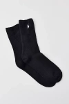 Polo Ralph Lauren Basic Crew Sock In Black, Women's At Urban Outfitters In Black