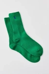 Polo Ralph Lauren Basic Crew Sock In Dark Green, Women's At Urban Outfitters