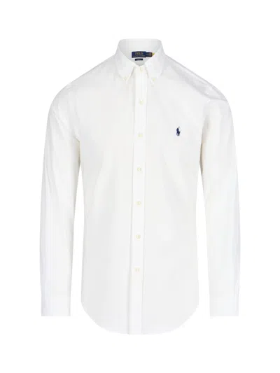 Polo Ralph Lauren Basic Logo Shirt In White
