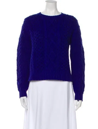 Pre-owned Polo Ralph Lauren Bateau Neckline Sweater W/ Tags In Purple