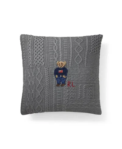 Polo Ralph Lauren Baybrook Decorative Pillow, 20" X 20" In Gray