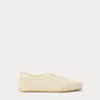 Polo Ralph Lauren Bayston Cotton Mesh Sneaker In Classic Cream